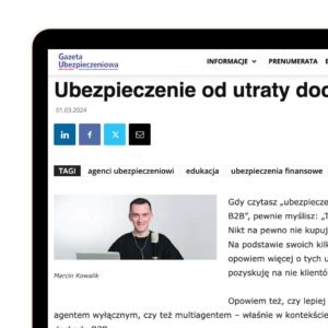 Gazeta Ubezpieczeniowa - Ubezpieczenie od utraty dochodu B2B